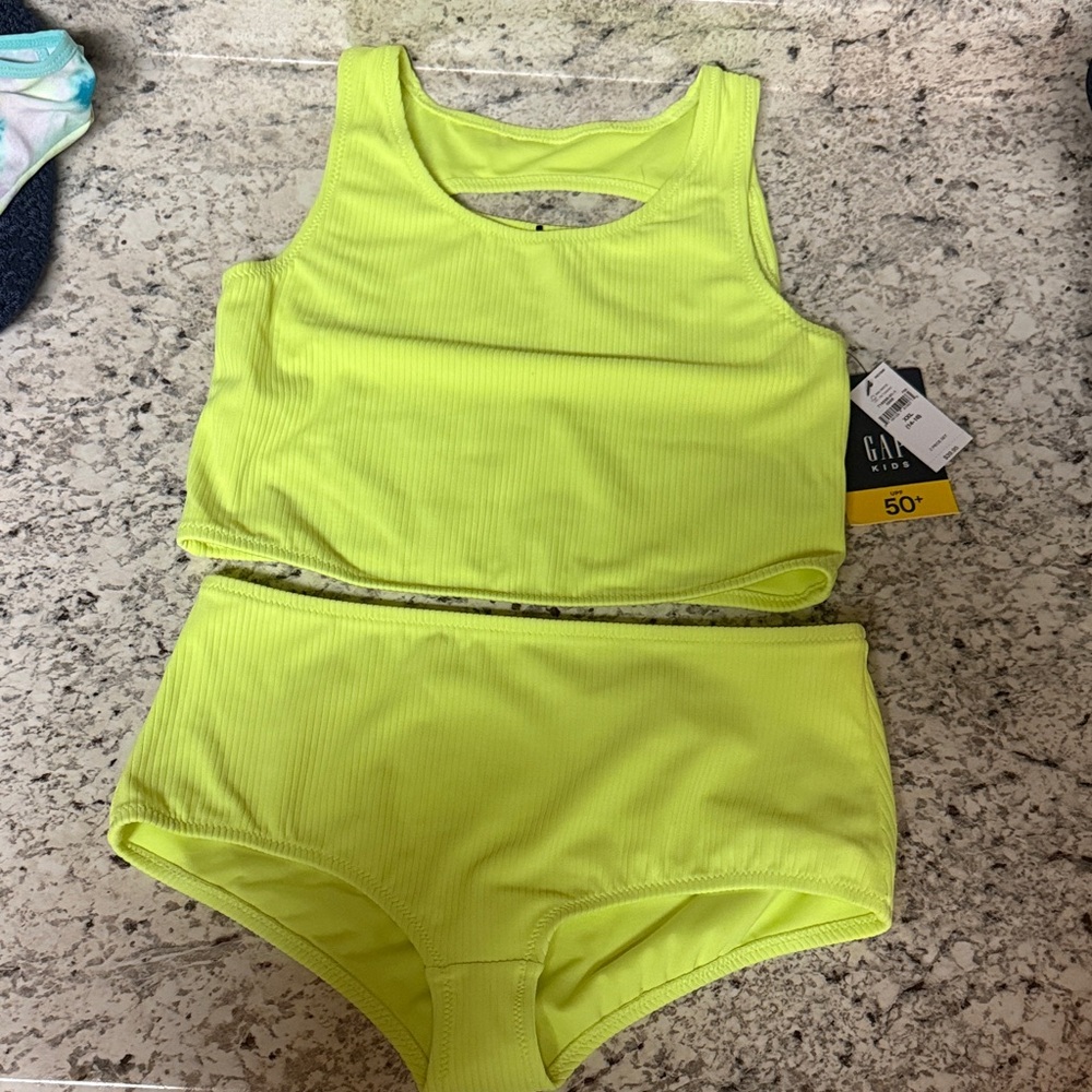 GAP Kids Neon Yellow Swim Bikini